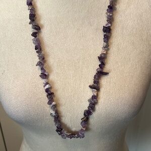 30” genuine amethyst necklace